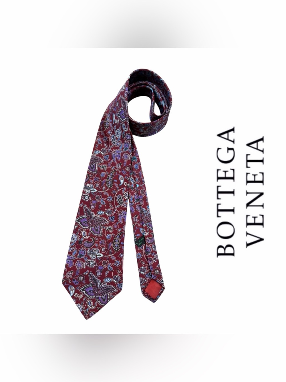 Bottega Veneta Printed 100% Silk Tie